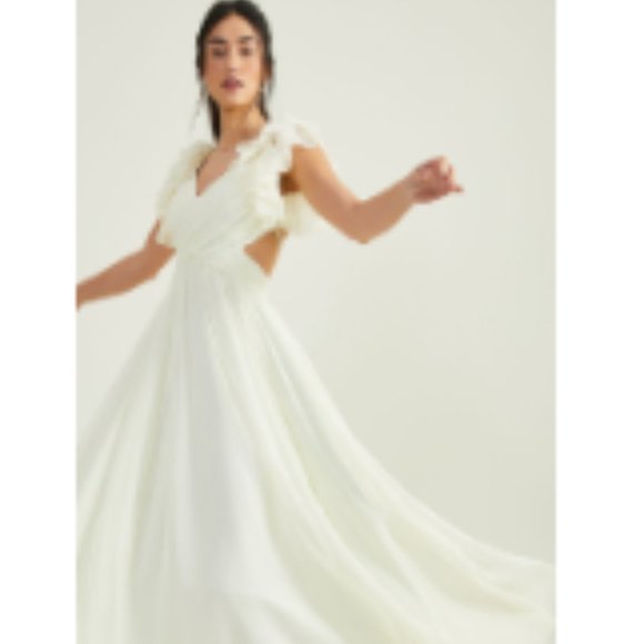 New Blair Maxi Dress Color: IVORY Size: L - Picture 2 of 2